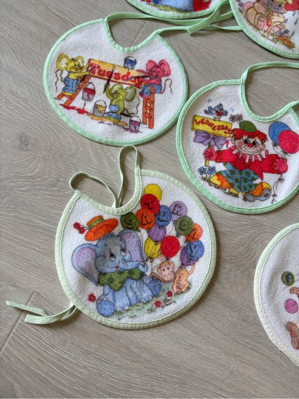 Vintage baby bibs